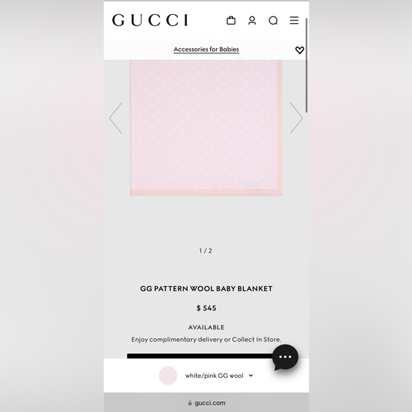 Gucci baby blanket swaddle - Picture 2 of 7